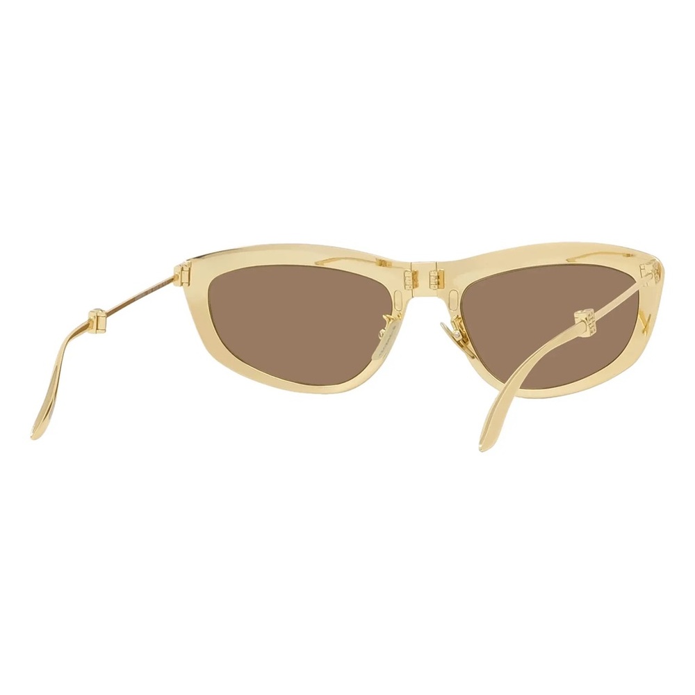 GIVENCHY Gold Mirrored Trifold 57mm Cat Eye Unisex Sunglasses GV 7208/S - Picture 6 of 9